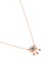Detail View - Click To Enlarge - BEE GODDESS - Diamond Ruby 14k Rose Gold Eye Pendant Necklace