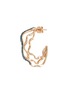 BEE GODDESS - ‘Cintemani' Diamond 14k Rose Gold Wave Hoop Earring