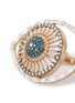 Detail View - Click To Enlarge - BEE GODDESS - Diamond 14k Rose Gold Eye Light Statement Ring