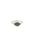 Main View - Click To Enlarge - BEE GODDESS - Diamond 14k Rose Gold Eye Light Ring