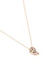 Detail View - Click To Enlarge - BEE GODDESS - ‘Lotus Lakshmi' Diamond Sapphire 14k Rose Gold Pendant Necklace