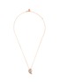 Main View - Click To Enlarge - BEE GODDESS - ‘Lotus Lakshmi' Diamond Sapphire 14k Rose Gold Pendant Necklace