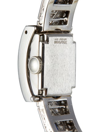 Detail View - Click To Enlarge - PALAIS ROYAL - Fluva Lusserna Diamond Sapphire Platinum Wristwatch