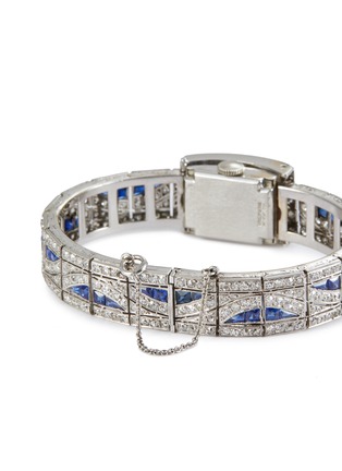  - PALAIS ROYAL - Fluva Lusserna Diamond Sapphire Platinum Wristwatch