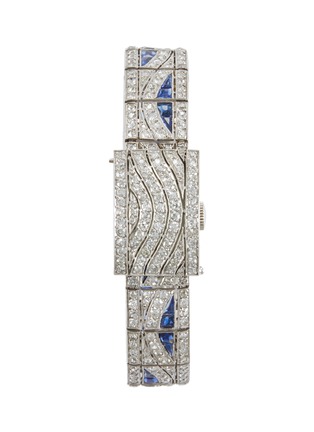 Main View - Click To Enlarge - PALAIS ROYAL - Fluva Lusserna Diamond Sapphire Platinum Wristwatch