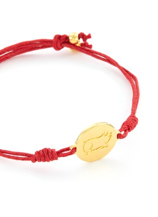 Detail View - Click To Enlarge - NIIN - The Year of Pig Gold-plated Charm Bracelet