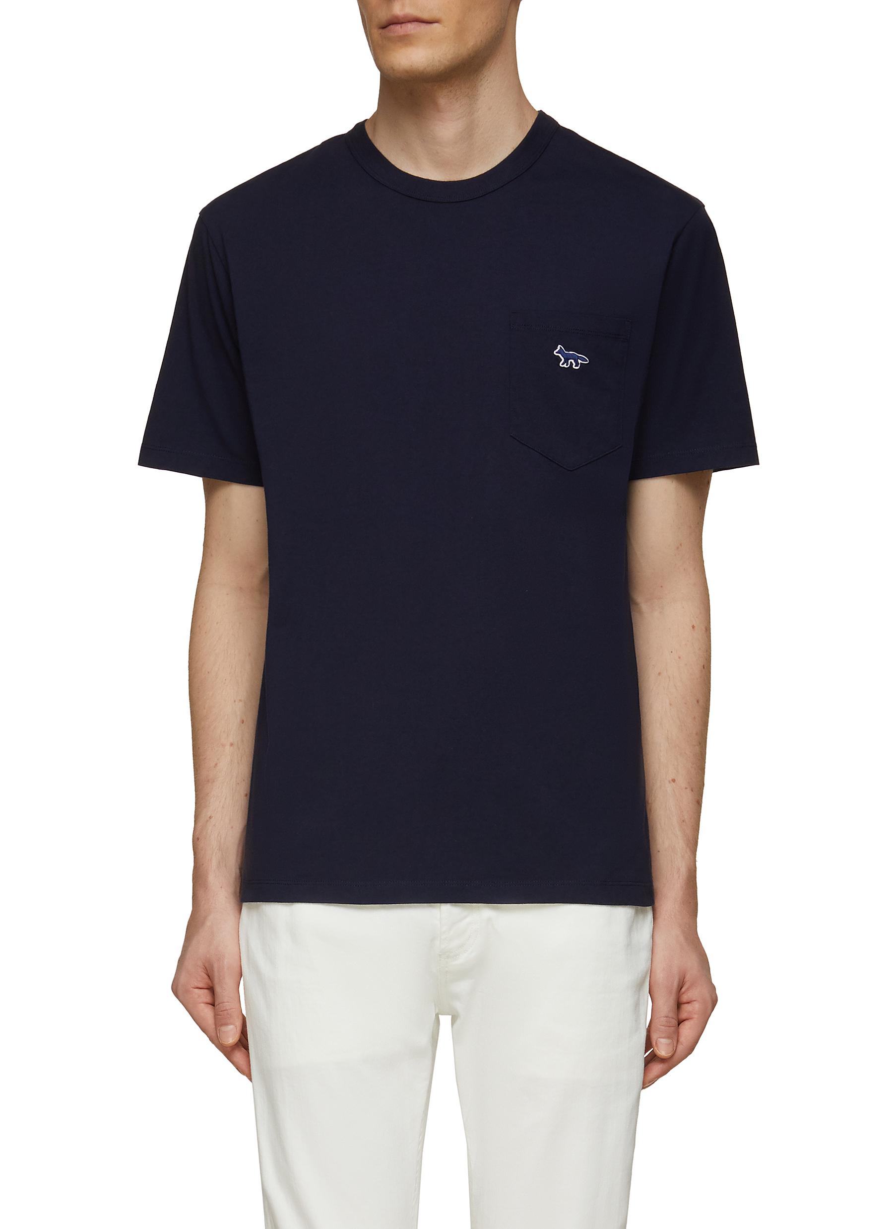 Fox Patch Cotton Pocket T-Shirt 