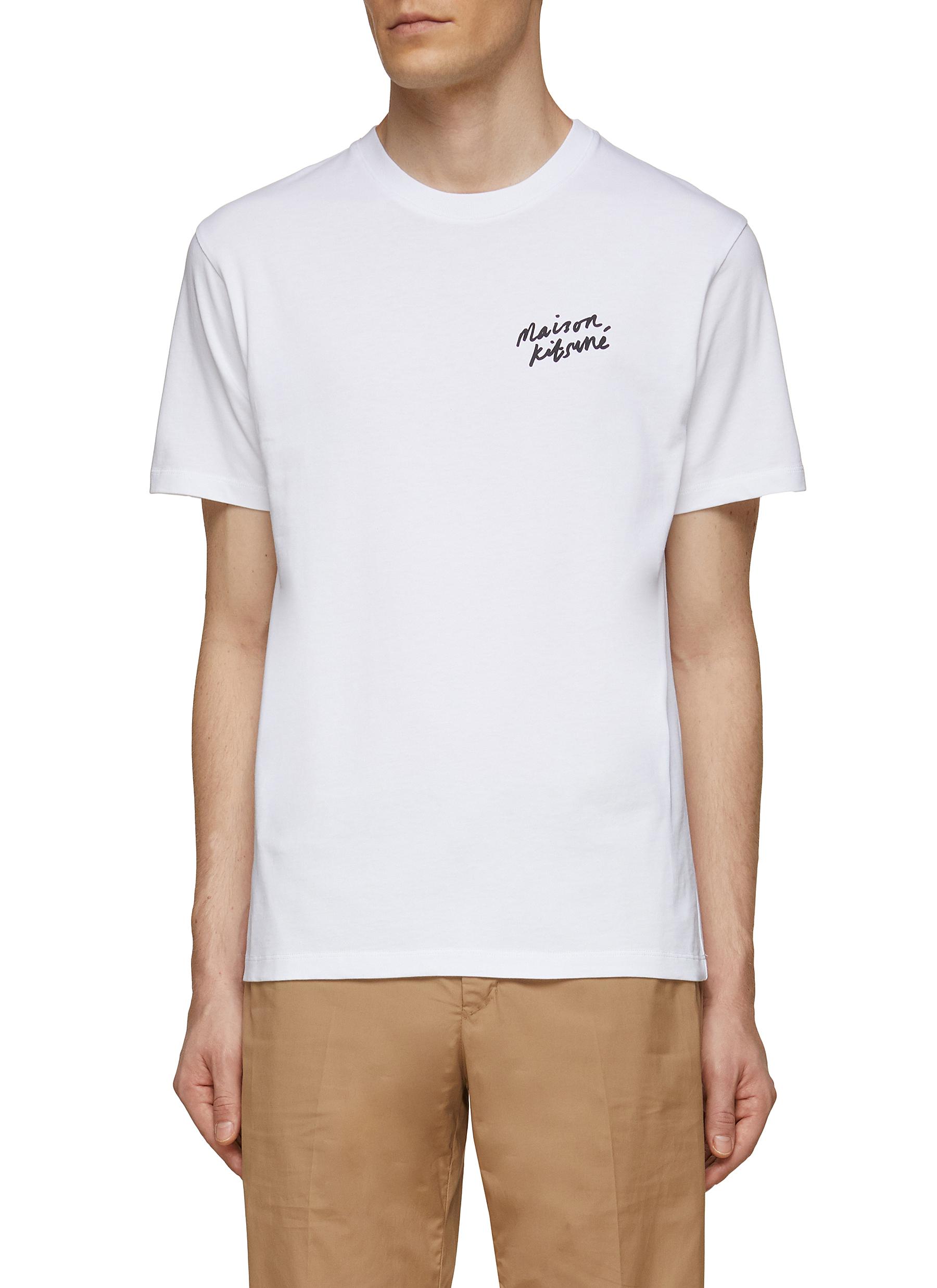 KITSUNE | Mini Handwriting Cotton Crewneck T-Shirt | Lane Crawford