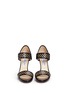 Figure View - Click To Enlarge - JIMMY CHOO - 'Alana' Lurex basketweave leather sandals
