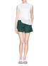 Figure View - Click To Enlarge - MONCLER - San Gallo lace shorts