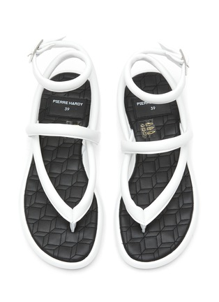 Detail View - Click To Enlarge - PIERRE HARDY - ‘Xanadu' platform leather thong sandals