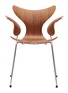 Main View - Click To Enlarge - MANKS - LILY 50 ANNIVERSARY WALNUT VENEER ARMCHAIR