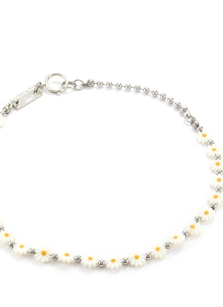 Detail View - Click To Enlarge - IN GOLD WE TRUST - Floral Charm Beaded Metal Necklace