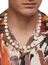 Figure View - Click To Enlarge - IN GOLD WE TRUST - Floral Charm Beaded Metal Necklace