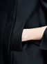 Detail View - Click To Enlarge - ALEXANDER MCQUEEN - Wool-silk cape coat