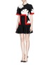 Figure View - Click To Enlarge - ALEXANDER MCQUEEN - Lotus flower jacquard knit dress