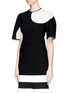 Front View - Click To Enlarge - ALEXANDER MCQUEEN - Polka dot cropped knit top