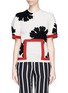 Main View - Click To Enlarge - ALEXANDER MCQUEEN - Flower silhouette knit top