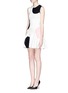 Front View - Click To Enlarge - ALEXANDER MCQUEEN - Polka dot knit flare dress