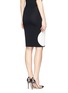 Back View - Click To Enlarge - ALEXANDER MCQUEEN - Polka dot knit pencil skirt
