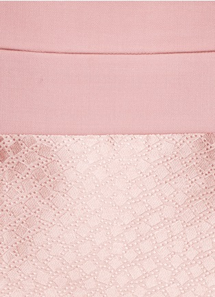 Detail View - Click To Enlarge - ALEXANDER MCQUEEN - Square dot jacquard flare skirt