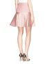 Back View - Click To Enlarge - ALEXANDER MCQUEEN - Square dot jacquard flare skirt