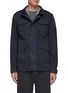 Main View - Click To Enlarge - HERNO - Garment Dyed Cotton Linen Blend Field Jacket