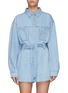 Main View - Click To Enlarge - MADE IN TOMBOY - ‘Gaya' belted denim romper