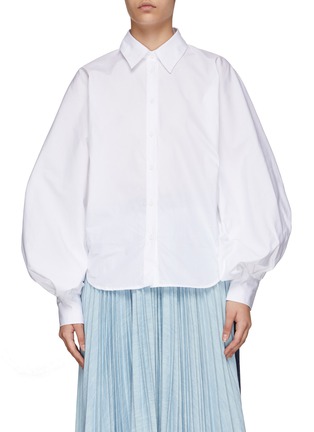 Main View - Click To Enlarge - MADE IN TOMBOY - ‘Claire' balloon sleeve cotton poplin shirt