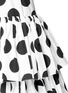 Detail View - Click To Enlarge - - - Paint effect polka dot high waist tier skirt