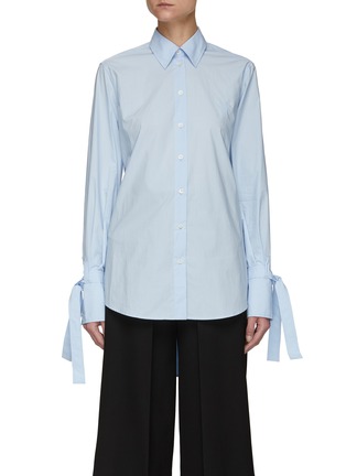 Main View - Click To Enlarge - JW ANDERSON - Tied Cuff Cotton Shirt