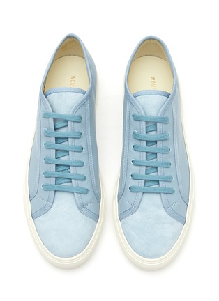 Detail View - Click To Enlarge - COMMON PROJECTS - ‘Tournament' low-top leather sneakers
