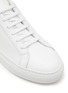 Detail View - Click To Enlarge - COMMON PROJECTS - ‘RETRO LOW’ COLOURED TAB LEATHER SNEAKERS