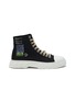 Main View - Click To Enlarge - VIRÓN  - ‘1982’ TECHNO CANVAS KIDS HIGH TOP SNEAKERS