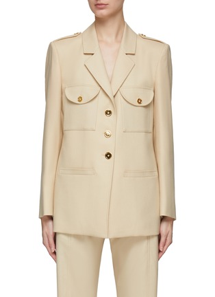 Main View - Click To Enlarge - BLAZÉ MILANO - Double Chest Pocket Single-Breasted Military Blazer