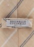 Detail View - Click To Enlarge - BRUNELLO CUCINELLI - Regimental Stripe Linen Tie