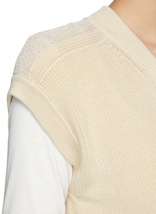  - PESERICO - Cotton Knit Zip Up Vest
