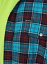  - BALENCIAGA - OVERSIZED CHECK FLANNEL TWO IN ONE COTTON SHIRT