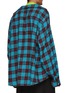 Back View - Click To Enlarge - BALENCIAGA - OVERSIZED CHECK FLANNEL TWO IN ONE COTTON SHIRT
