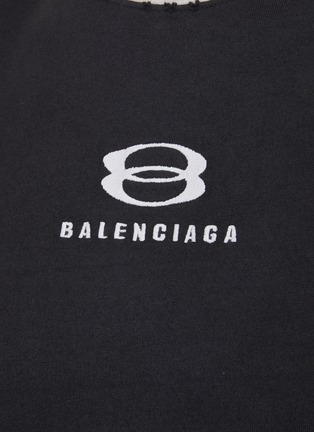  - BALENCIAGA - Oversized colourblock logo print T-shirt