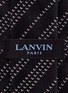Detail View - Click To Enlarge - LANVIN - Initial stripe silk tie
