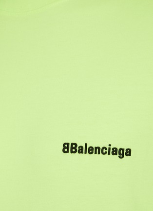  - BALENCIAGA - Logo embroidered cotton T-shirt