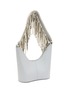 Detail View - Click To Enlarge - KARA - ‘Bean' crystal fringe handle leather shoulder bag