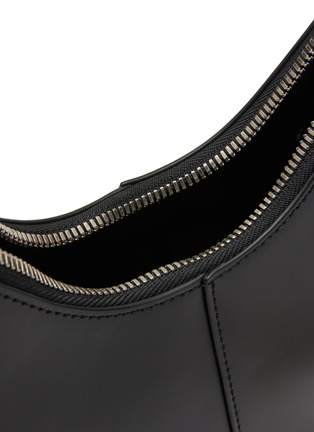 Detail View - Click To Enlarge - KARA - ‘Bean' crystal fringe handle leather crossbody bag