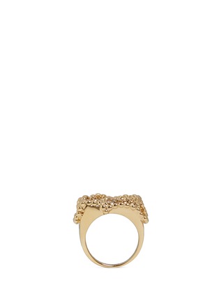 Detail View - Click To Enlarge - CHLOÉ - 'Eleanor' crystal pavé milgrain ring