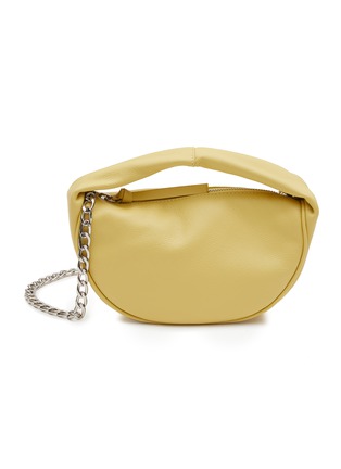 Main View - Click To Enlarge - BY FAR - ‘Baby Cush’ Chain Strap Soft Hobo Leather Shoulder Bag