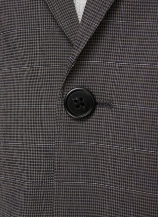  - THEORY - ‘CLINTON’ SINGLE BREASTED CHECK SUIT JACKET