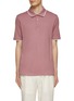 THEORY - ‘Precise’ Contrasting Trim Pima Cotton Blend Polo Shirt