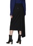 Back View - Click To Enlarge - A.W.A.K.E. MODE - BELTED HIGH WAIST ASYMMETRIC MIDI PANT SKIRT