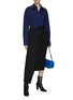 Figure View - Click To Enlarge - A.W.A.K.E. MODE - BELTED HIGH WAIST ASYMMETRIC MIDI PANT SKIRT